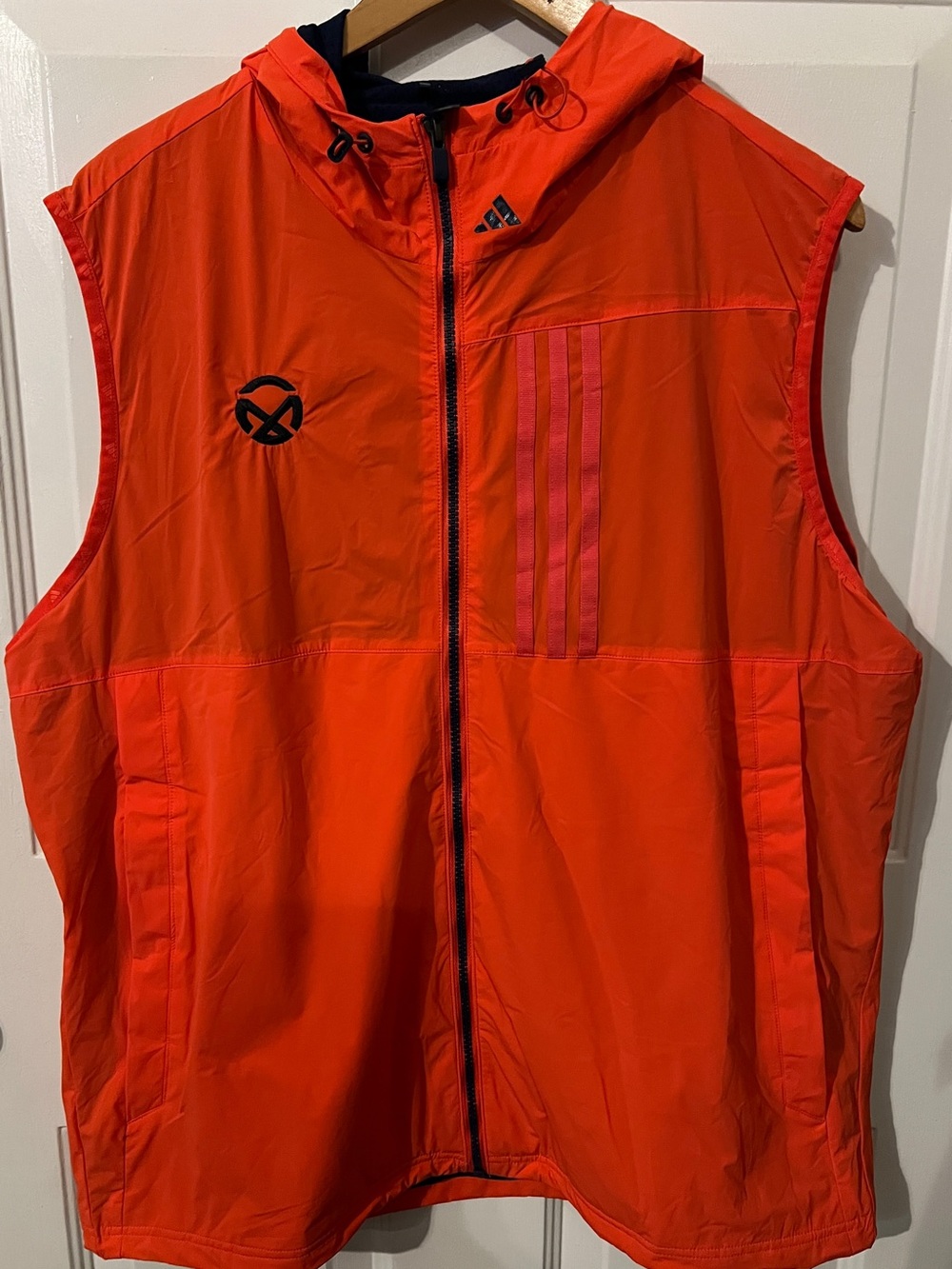 adidas ULTIMATE 365 Men's Golf WIND.RDY Vest Bright Orange Hooded Size:XL